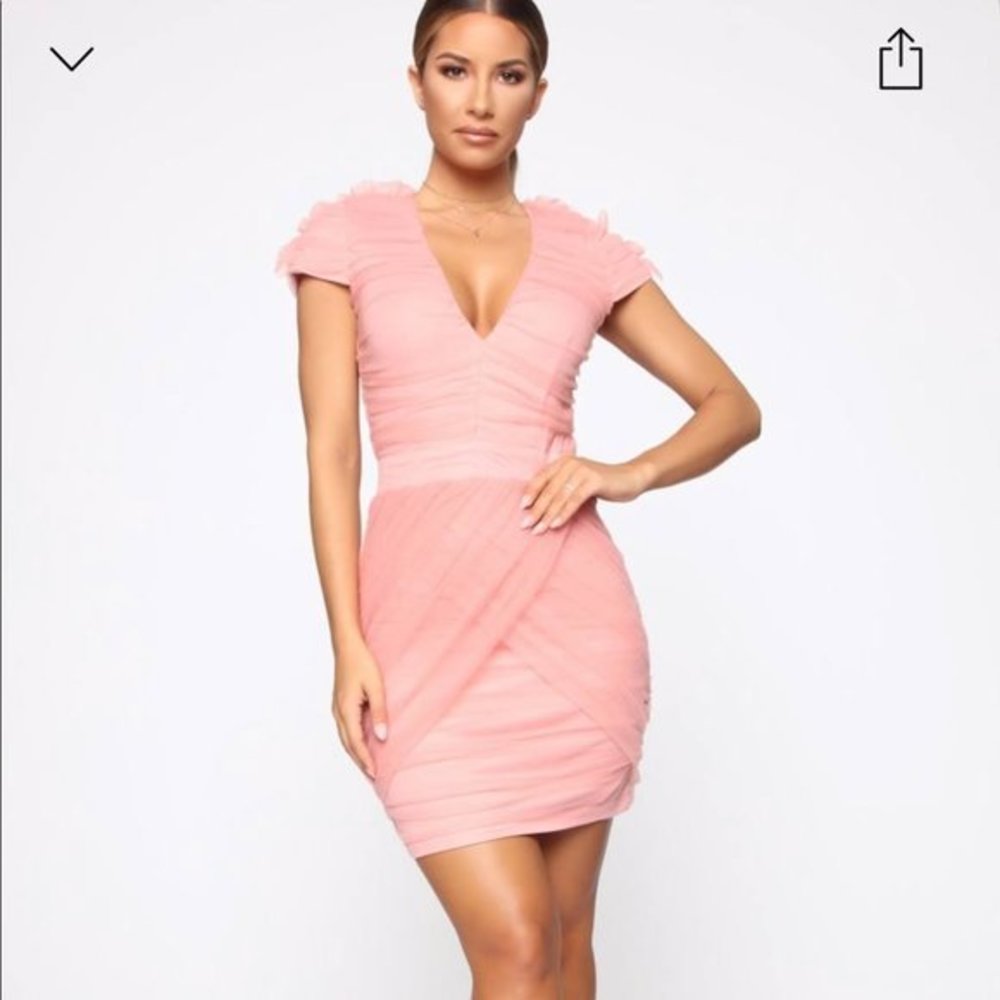 Fashion Nova Shima Ruched Dress - NWT
